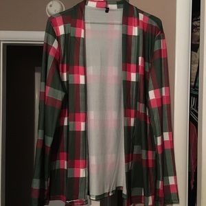 Plaid cardigan